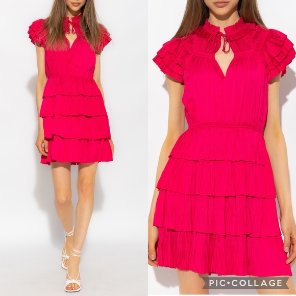 ULLA JOHNSON Dress NWT Orchid Vesna Designer Dress Size 8